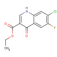 70458-93-4 ethyl 7-chloro-6-fluoro-4-oxo-1H-quinoline-3-carboxylate chemical structure