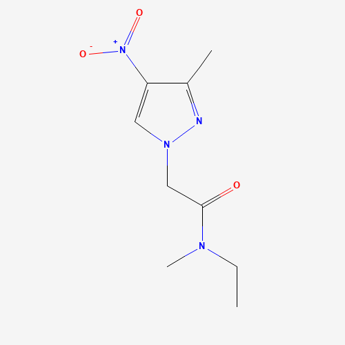 1257553-66-4 N-ethyl-N-methyl-2-(3-methyl-4-nitropyrazol-1-yl)acetamide chemical structure