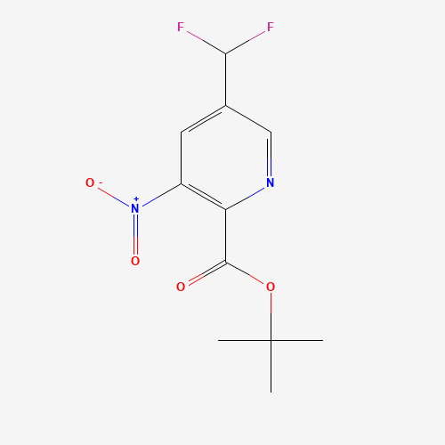 1386986-29-3 tert-butyl 5-(difluoromethyl)-3-nitropyridine-2-carboxylate chemical structure