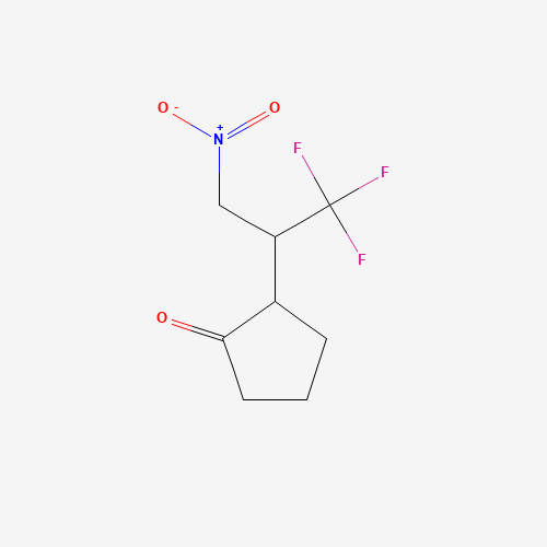 112091-99-3 2-(1,1,1-trifluoro-3-nitropropan-2-yl)cyclopentan-1-one chemical structure