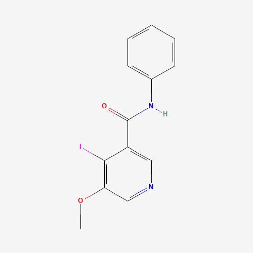 1087659-16-2 4-iodo-5-methoxy-N-phenylpyridine-3-carboxamide chemical structure