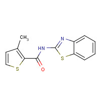 383864-93-5 N-(1,3-benzothiazol-2-yl)-3-methylthiophene-2-carboxamide chemical structure