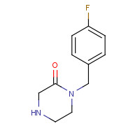 309915-37-5 1-[(4-fluorophenyl)methyl]piperazin-2-one chemical structure