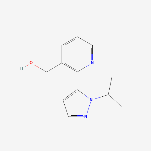 1446321-93-2 [2-(2-propan-2-ylpyrazol-3-yl)pyridin-3-yl]methanol chemical structure