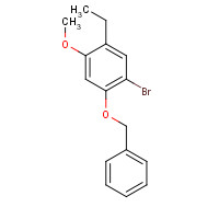 749930-40-3 1-bromo-5-ethyl-4-methoxy-2-phenylmethoxybenzene chemical structure