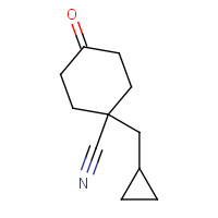 916160-09-3 1-(cyclopropylmethyl)-4-oxocyclohexane-1-carbonitrile chemical structure