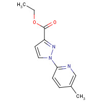 1429309-43-2 ethyl 1-(5-methylpyridin-2-yl)pyrazole-3-carboxylate chemical structure
