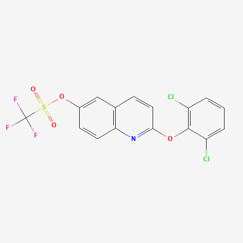 623147-11-5 [2-(2,6-dichlorophenoxy)quinolin-6-yl] trifluoromethanesulfonate chemical structure