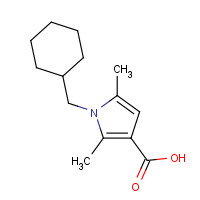 1096821-34-9 1-(cyclohexylmethyl)-2,5-dimethylpyrrole-3-carboxylic acid chemical structure