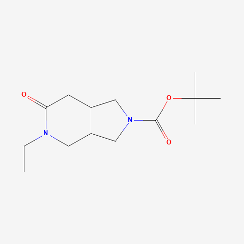 1360364-17-5 tert-butyl 5-ethyl-6-oxo-1,3,3a,4,7,7a-hexahydropyrrolo[3,4-c]pyridine-2-carboxylate chemical structure