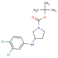 940865-87-2 tert-butyl 3-(3,4-dichloroanilino)pyrrolidine-1-carboxylate chemical structure