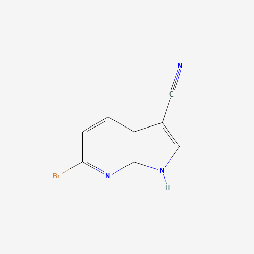1260387-10-7 6-bromo-1H-pyrrolo[2,3-b]pyridine-3-carbonitrile chemical structure
