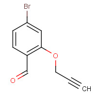 1099609-05-8 4-bromo-2-prop-2-ynoxybenzaldehyde chemical structure