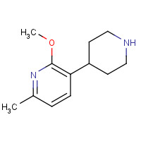1448682-34-5 2-methoxy-6-methyl-3-piperidin-4-ylpyridine chemical structure