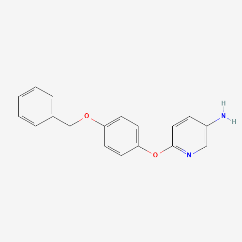 221246-48-6 6-(4-phenylmethoxyphenoxy)pyridin-3-amine chemical structure