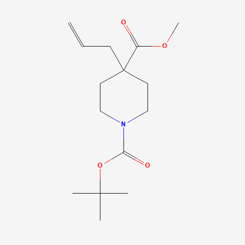 441774-09-0 1-O-tert-butyl 4-O-methyl 4-prop-2-enylpiperidine-1,4-dicarboxylate chemical structure