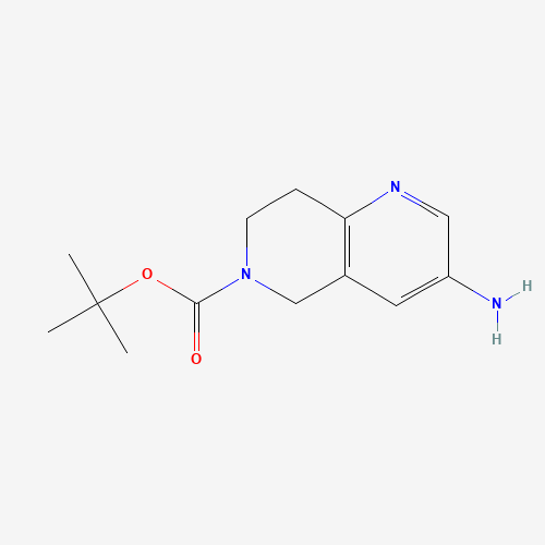 355819-02-2 tert-butyl 3-amino-7,8-dihydro-5H-1,6-naphthyridine-6-carboxylate chemical structure