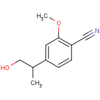 1255207-24-9 4-(1-hydroxypropan-2-yl)-2-methoxybenzonitrile chemical structure