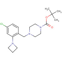 1446819-24-4 tert-butyl 4-[[2-(azetidin-1-yl)-4-chlorophenyl]methyl]piperazine-1-carboxylate chemical structure