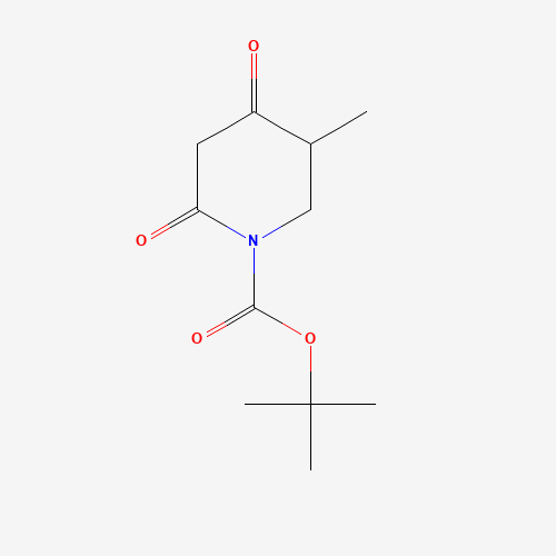 942425-69-6 tert-butyl 5-methyl-2,4-dioxopiperidine-1-carboxylate chemical structure