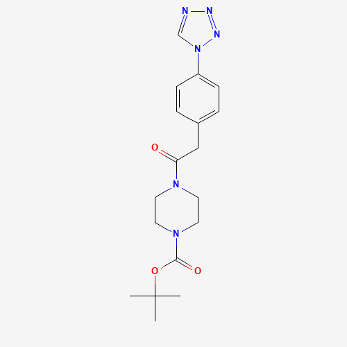 1293308-05-0 tert-butyl 4-[2-[4-(tetrazol-1-yl)phenyl]acetyl]piperazine-1-carboxylate chemical structure