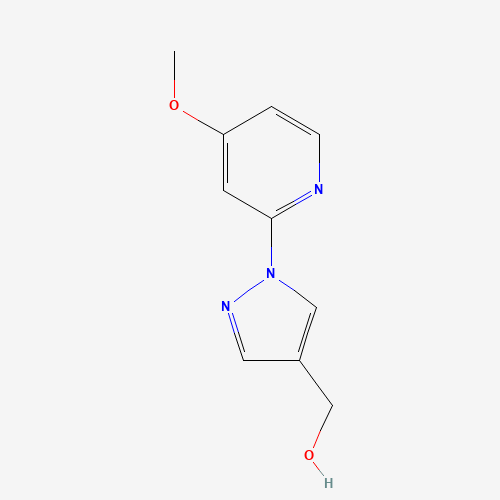 1449117-64-9 [1-(4-methoxypyridin-2-yl)pyrazol-4-yl]methanol chemical structure