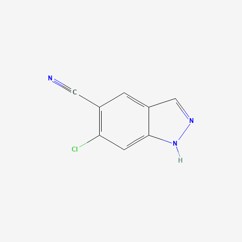 1312008-67-5 6-chloro-1H-indazole-5-carbonitrile chemical structure