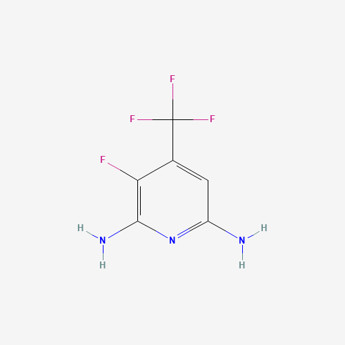 737000-87-2 3-fluoro-4-(trifluoromethyl)pyridine-2,6-diamine chemical structure