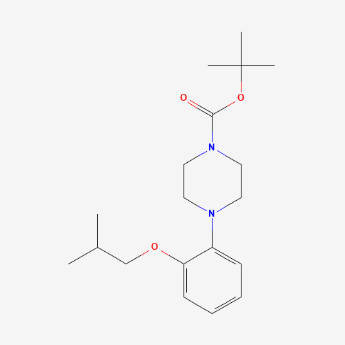 444582-84-7 tert-butyl 4-[2-(2-methylpropoxy)phenyl]piperazine-1-carboxylate chemical structure