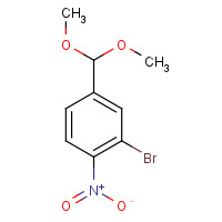 929095-57-8 2-bromo-4-(dimethoxymethyl)-1-nitrobenzene chemical structure