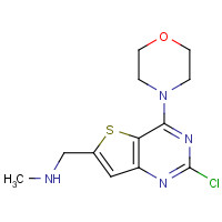 955979-15-4 1-(2-chloro-4-morpholin-4-ylthieno[3,2-d]pyrimidin-6-yl)-N-methylmethanamine chemical structure