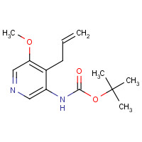 1045859-16-2 tert-butyl N-(5-methoxy-4-prop-2-enylpyridin-3-yl)carbamate chemical structure