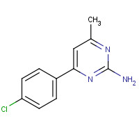 19927-54-9 4-(4-chlorophenyl)-6-methylpyrimidin-2-amine chemical structure