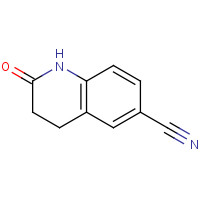 159053-44-8 2-oxo-3,4-dihydro-1H-quinoline-6-carbonitrile chemical structure