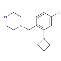 1446819-25-5 1-[[2-(azetidin-1-yl)-4-chlorophenyl]methyl]piperazine chemical structure