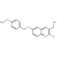 1180526-38-8 [2-chloro-6-[(4-methoxyphenyl)methoxy]quinolin-3-yl]methanol chemical structure