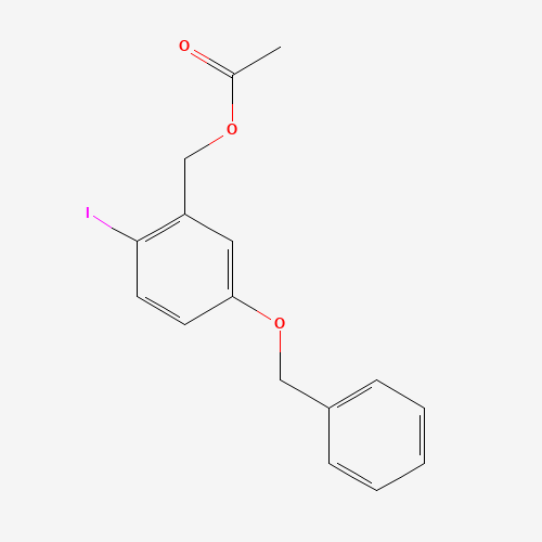 885608-58-2 (2-iodo-5-phenylmethoxyphenyl)methyl acetate chemical structure