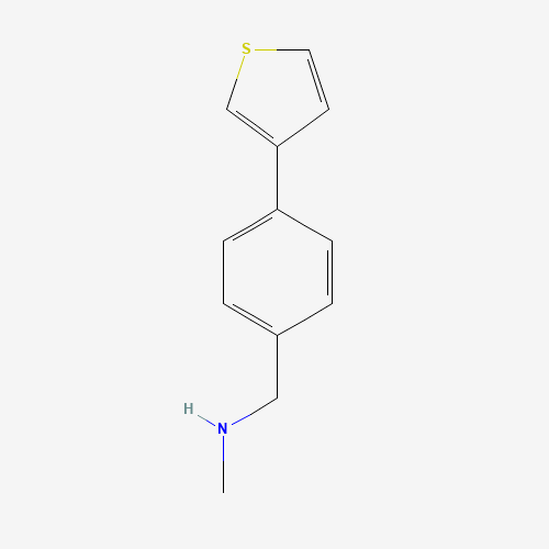 869901-17-7 N-methyl-1-(4-thiophen-3-ylphenyl)methanamine chemical structure