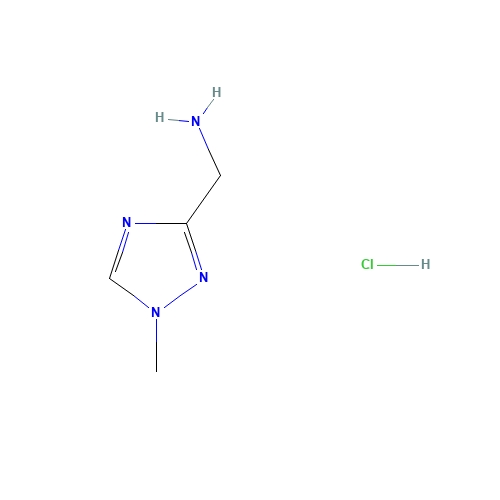 215871-44-6 (1-methyl-1,2,4-triazol-3-yl)methanamine;hydrochloride chemical structure