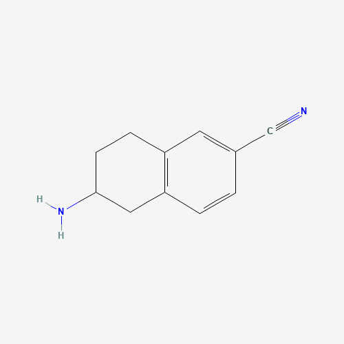 1273672-95-9 6-amino-5,6,7,8-tetrahydronaphthalene-2-carbonitrile chemical structure
