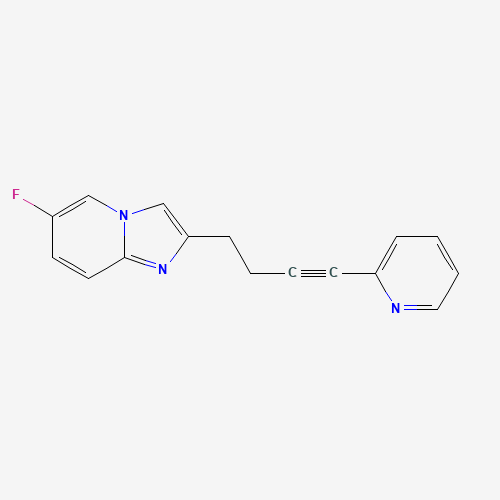 872363-17-2 6-fluoro-2-(4-pyridin-2-ylbut-3-ynyl)imidazo[1,2-a]pyridine chemical structure