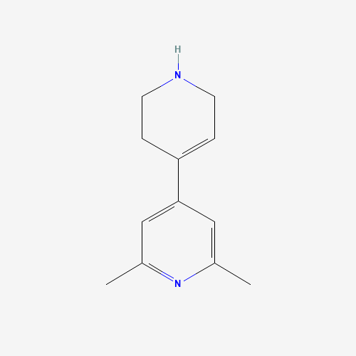 1400759-30-9 2,6-dimethyl-4-(1,2,3,6-tetrahydropyridin-4-yl)pyridine chemical structure