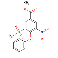57939-04-5 methyl 3-nitro-4-phenoxy-5-sulfamoylbenzoate chemical structure