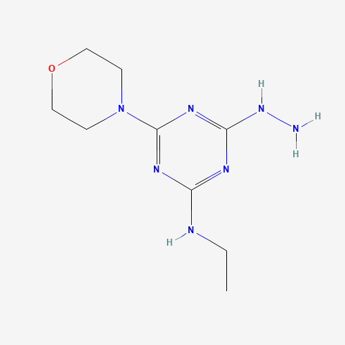 893688-39-6 N-ethyl-4-hydrazinyl-6-morpholin-4-yl-1,3,5-triazin-2-amine chemical structure