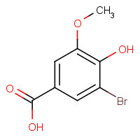 6324-52-3 3-bromo-4-hydroxy-5-methoxybenzoic acid chemical structure