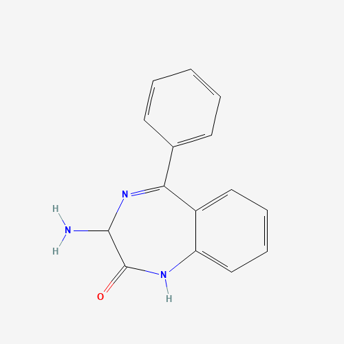 103343-47-1 3-amino-5-phenyl-1,3-dihydro-1,4-benzodiazepin-2-one chemical structure