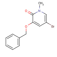 1333146-86-3 5-bromo-1-methyl-3-phenylmethoxypyridin-2-one chemical structure