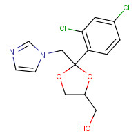 84682-23-5 [2-(2,4-dichlorophenyl)-2-(imidazol-1-ylmethyl)-1,3-dioxolan-4-yl]methanol chemical structure