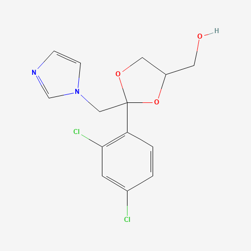 84682-23-5 [2-(2,4-dichlorophenyl)-2-(imidazol-1-ylmethyl)-1,3-dioxolan-4-yl]methanol chemical structure