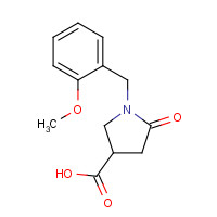352208-42-5 1-[(2-methoxyphenyl)methyl]-5-oxopyrrolidine-3-carboxylic acid chemical structure